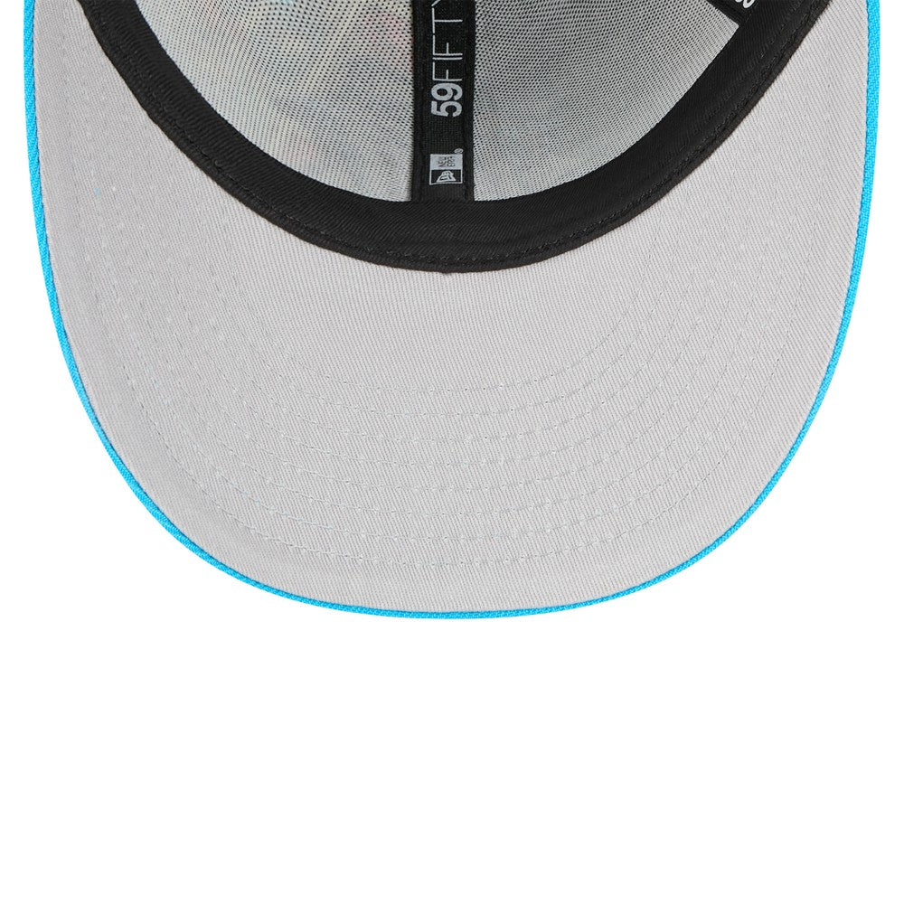 Black/Blue Miami Marlins New Era 2025 MLB Diamond Hero Edition Low Profile 59FIFTY Fitted Hat
