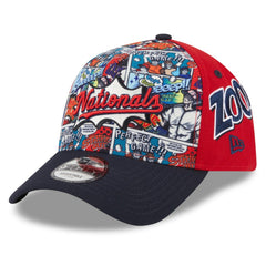 Red/Navy Washington Nationals New Era Youth 2025 MLB Diamond Hero Edition A-Frame 9FORTY Adjustable Hat