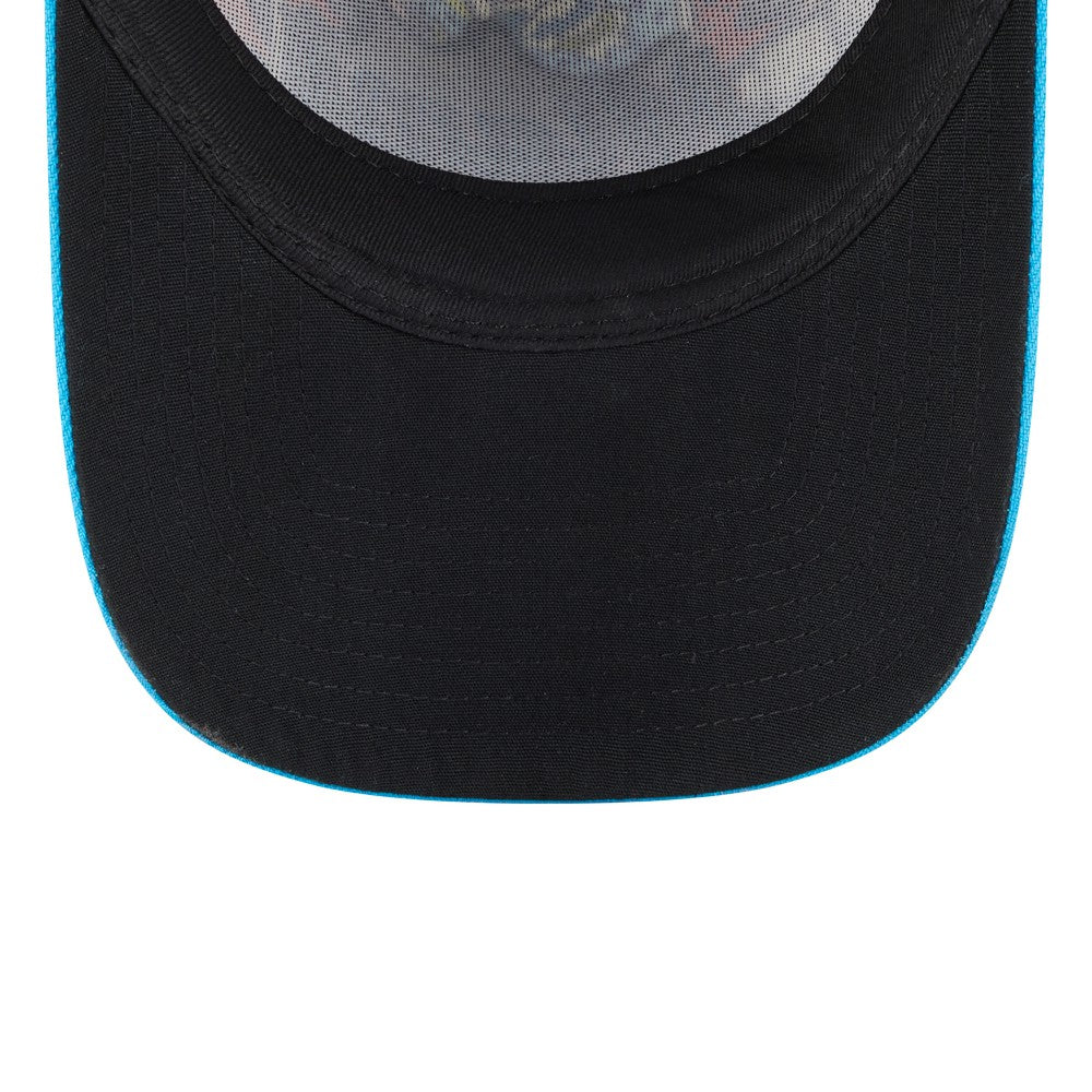 Black/Blue Miami Marlins New Era Youth 2025 MLB Diamond Hero Edition A-Frame 9FORTY Adjustable Hat