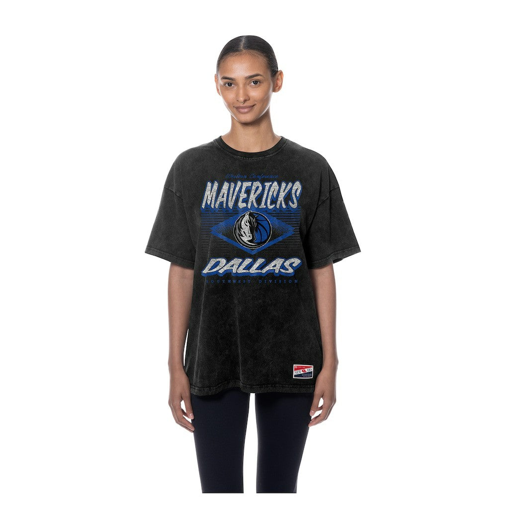 New Era Dallas Mavericks Women's Throwback Mineral Wash Oversized T-Shirt sale