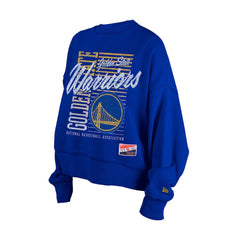 New Era Golden State Warriors Women's Boxy Throwback Mineral Wash Sweatshirt sale