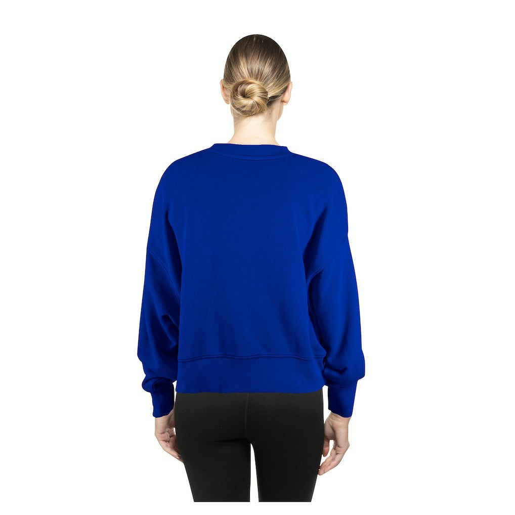 New Era Golden State Warriors Women's Boxy Throwback Mineral Wash Sweatshirt sale