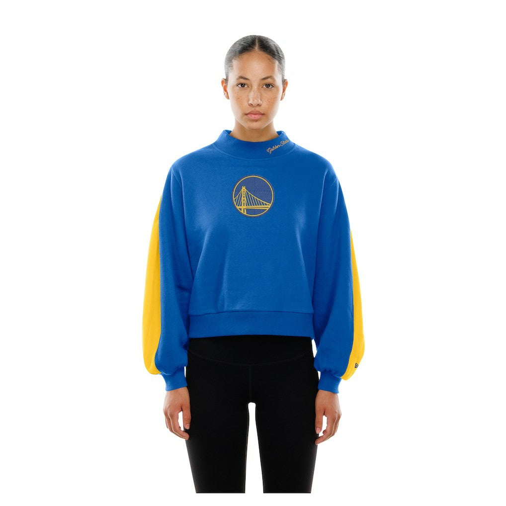 New Era Golden State Warriors Women's Sport Night Balloon Sleeves Sweatshirt sale