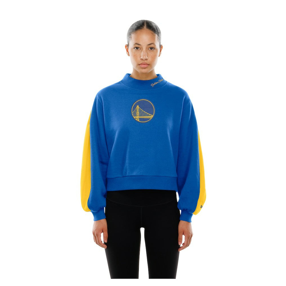 New Era Golden State Warriors Women's Sport Night Balloon Sleeves Sweatshirt sale