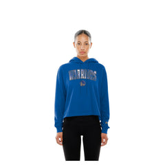 New Era Golden State Warriors Women's Glam Game Open Back Hoodie sale