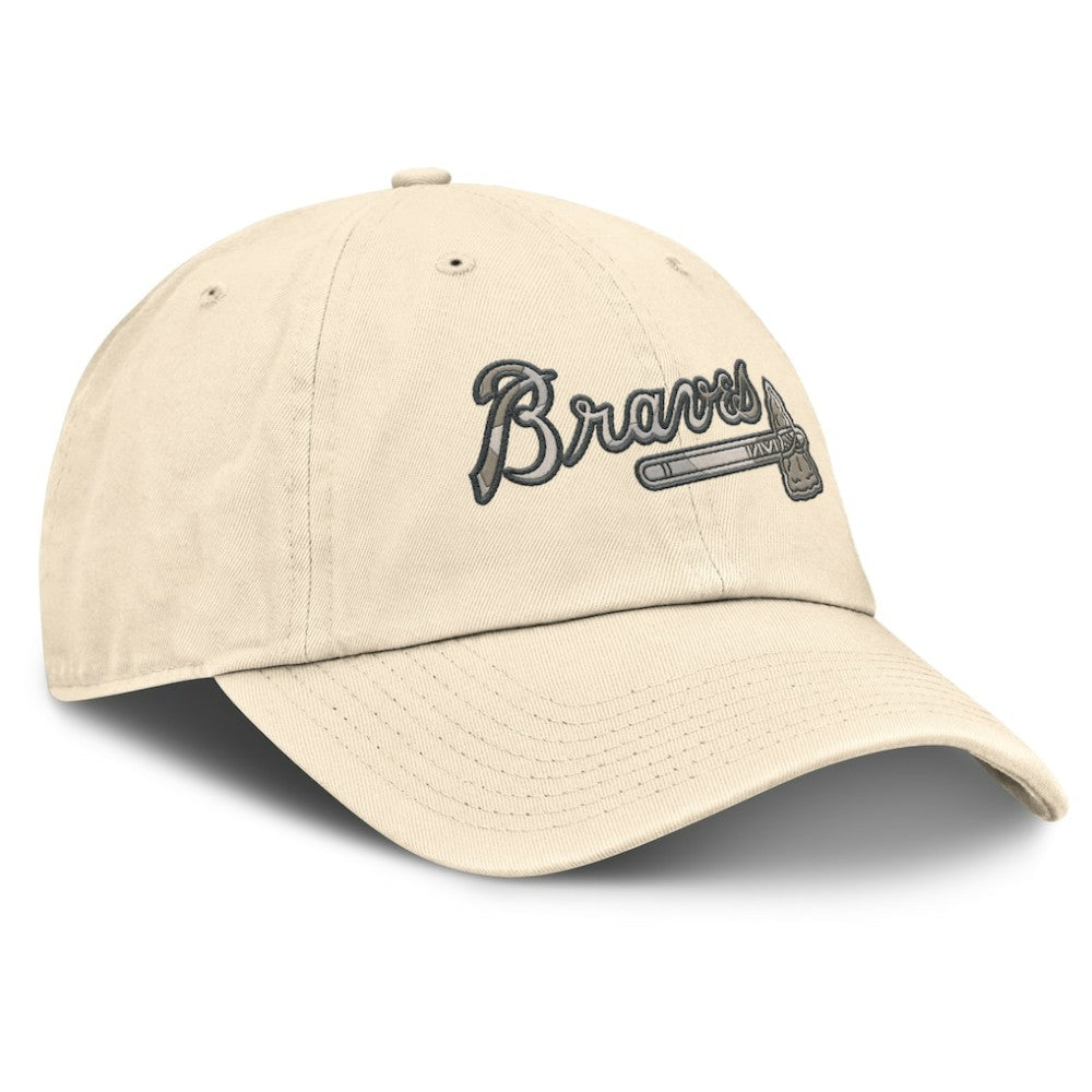 Natural Atlanta Braves Nike Camo Pack Club Adjustable Hat