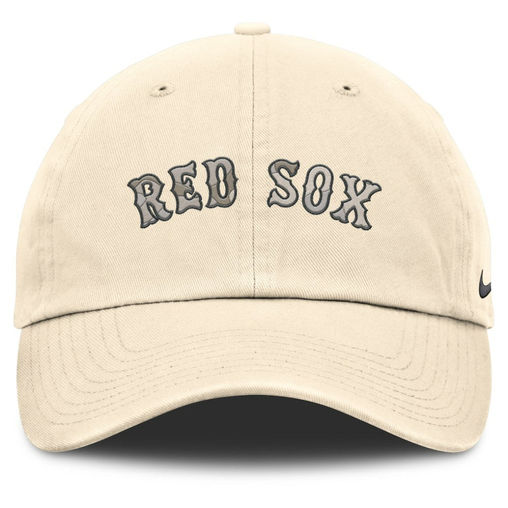 Natural Boston Red Sox Nike Camo Pack Club Adjustable Hat