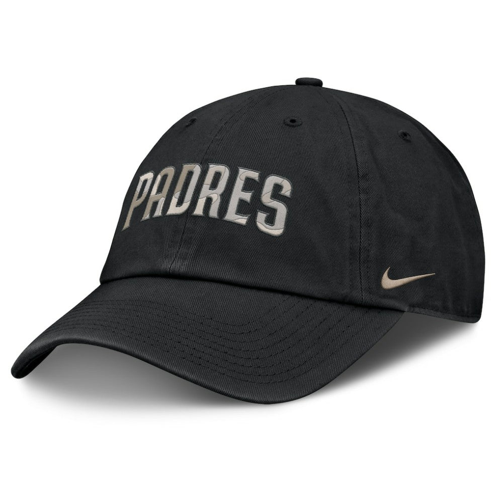 Black San Diego Padres Nike Camo Pack Club Adjustable Hat