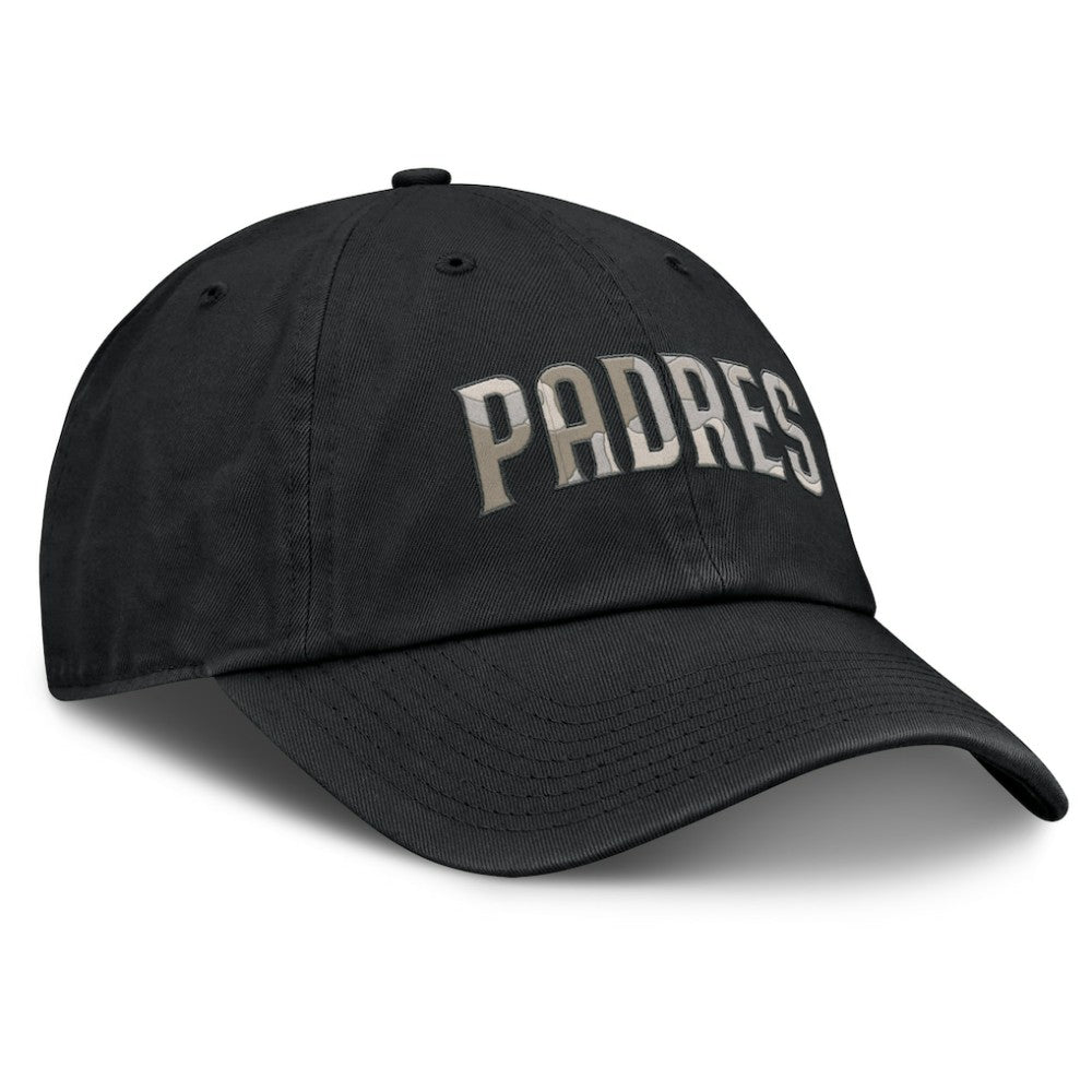 Black San Diego Padres Nike Camo Pack Club Adjustable Hat