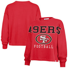 '47 Women's Outreach City Oversized Long Sleeve T-Shirt - San Francisco 49ers T-shirts