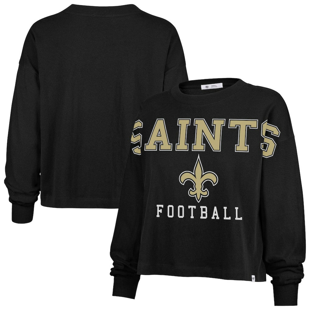 '47 Women's Outreach City Oversized Long Sleeve T-Shirt - New Orleans Saints T-shirts