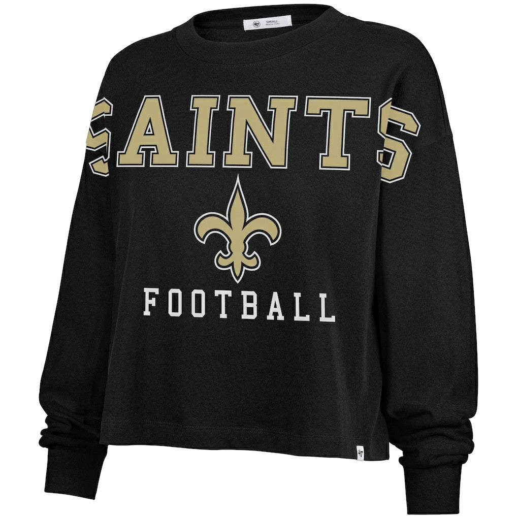 '47 Women's Outreach City Oversized Long Sleeve T-Shirt - New Orleans Saints T-shirts