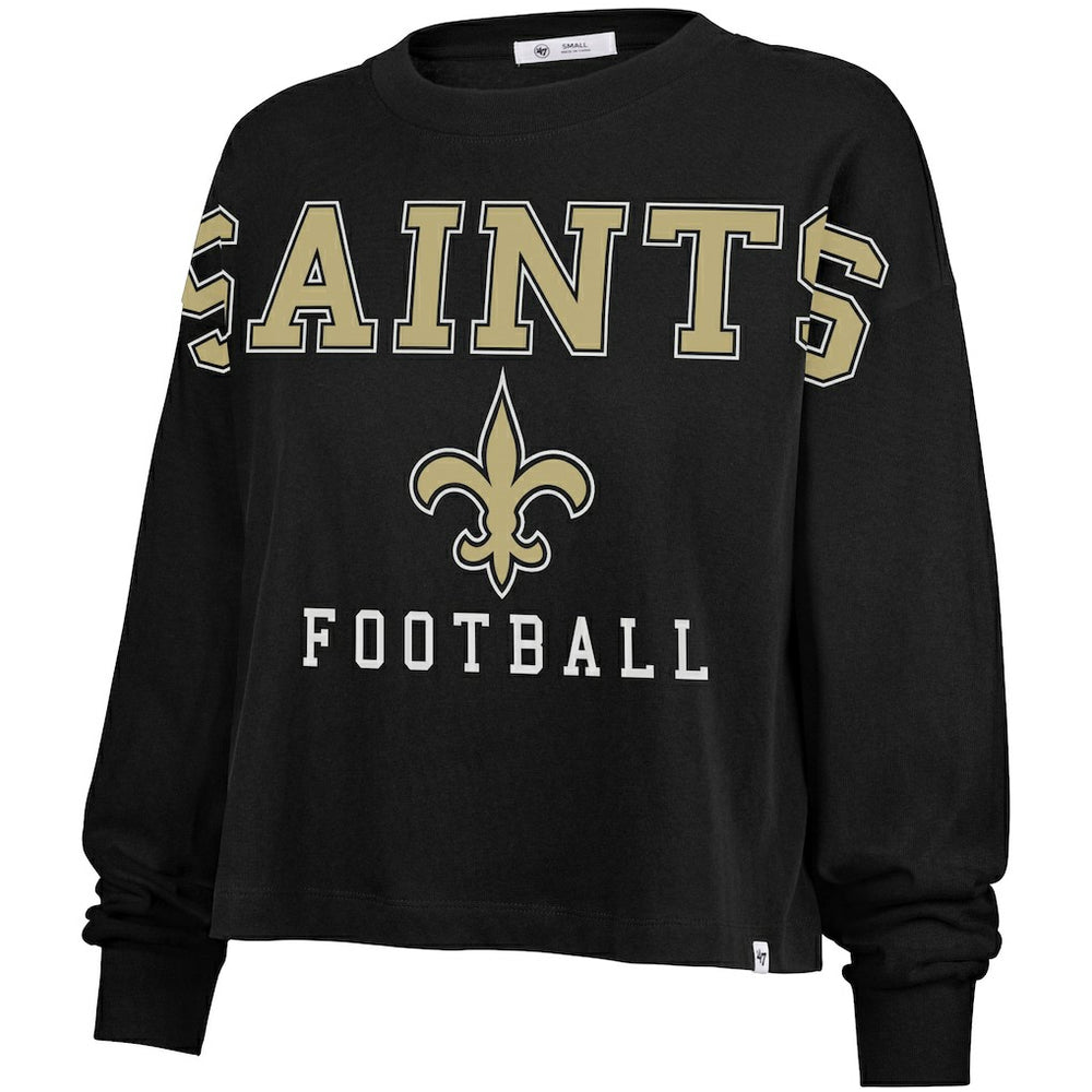 '47 Women's Outreach City Oversized Long Sleeve T-Shirt - New Orleans Saints T-shirts