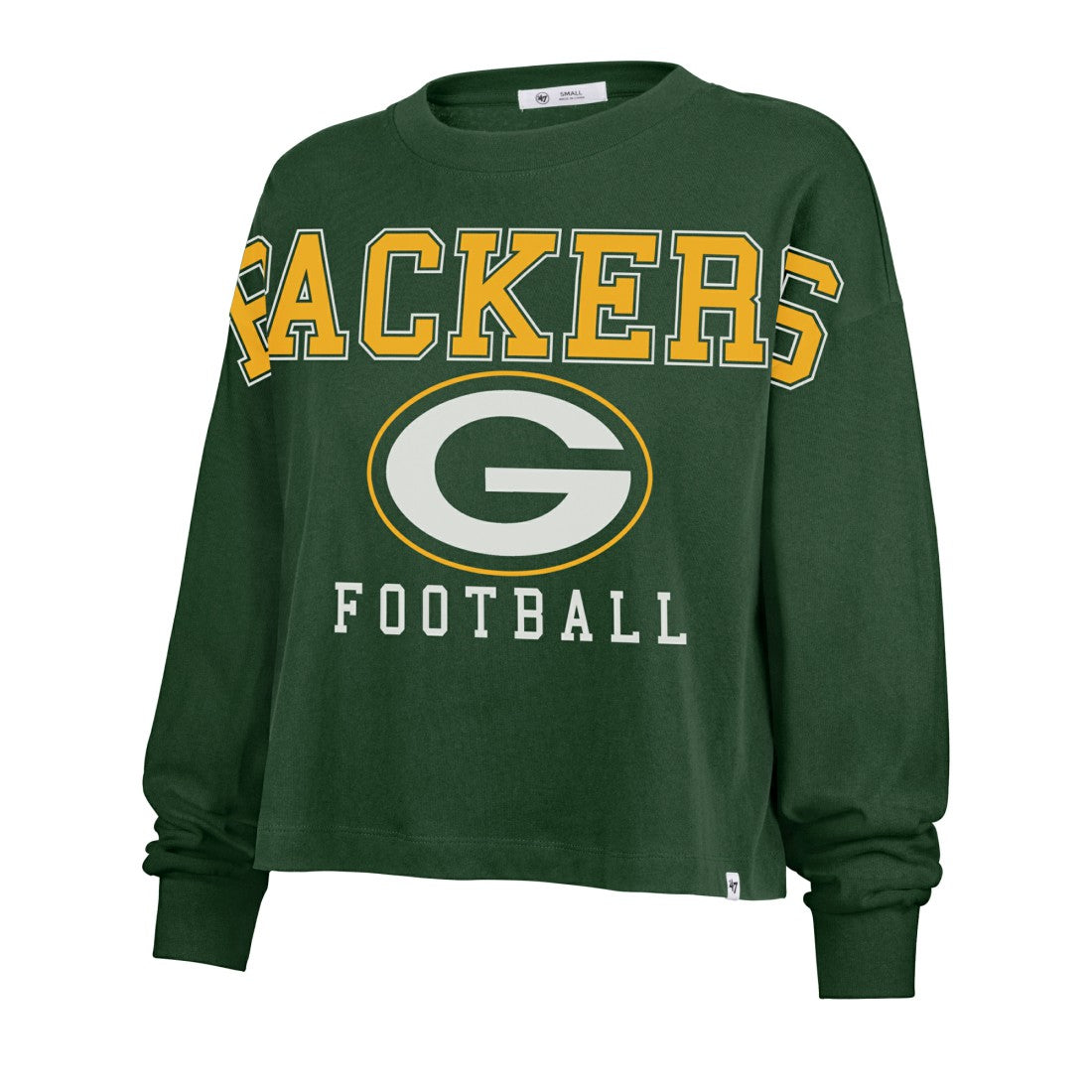 '47 Women's Outreach City Oversized Long Sleeve T-Shirt - Green Bay Packers T-shirts