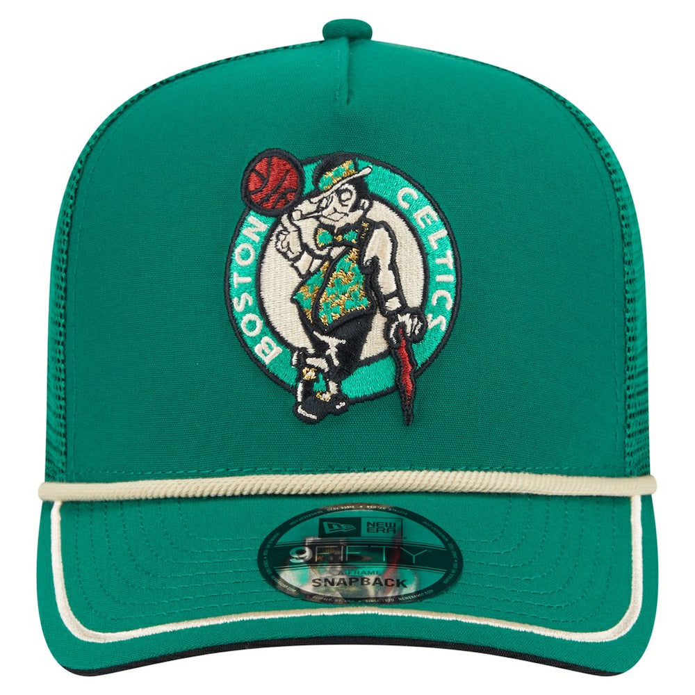 New Era Boston Celtics Vintage Team Rope A-Frame 9FIFTY Snapback Hat