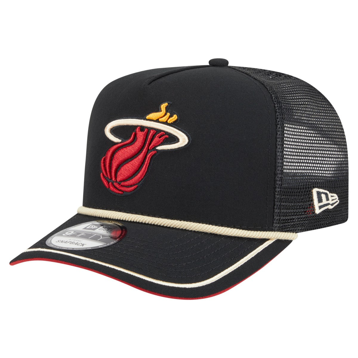 New Era Miami Heat Vintage Team Rope A-Frame 9FIFTY Snapback Hat