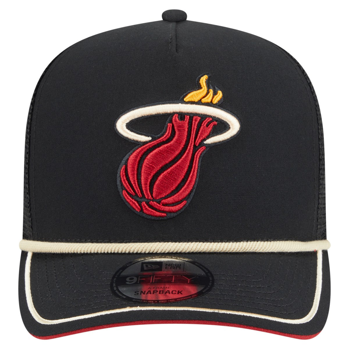 New Era Miami Heat Vintage Team Rope A-Frame 9FIFTY Snapback Hat