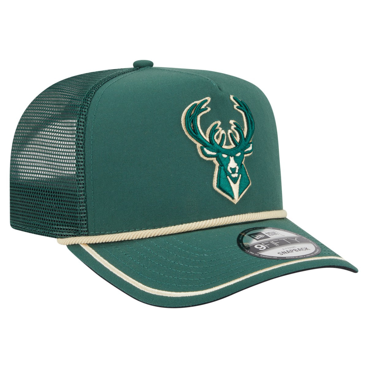 New Era Milwaukee Bucks Vintage Team Rope A-Frame 9FIFTY Snapback Hat