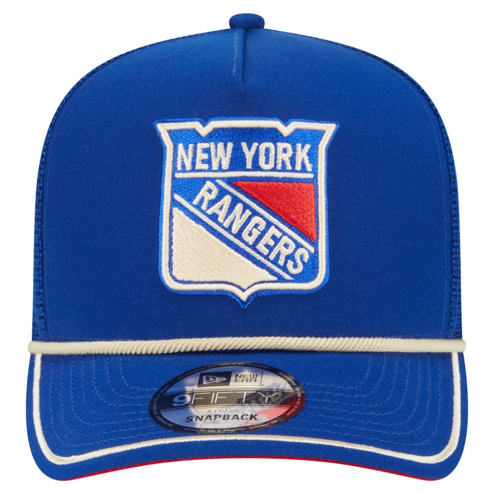 NHL New York Rangers New Era Vintage Team Rope A-Frame 9FIFTY Snapback Hat