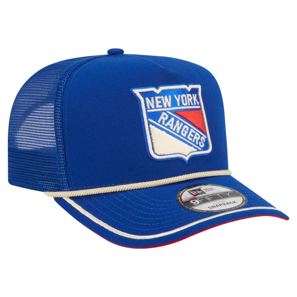 NHL New York Rangers New Era Vintage Team Rope A-Frame 9FIFTY Snapback Hat