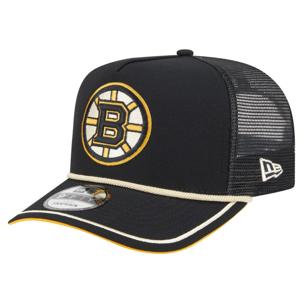 NHL Boston Bruins New Era Vintage Team Rope A-Frame 9FIFTY Snapback Hat