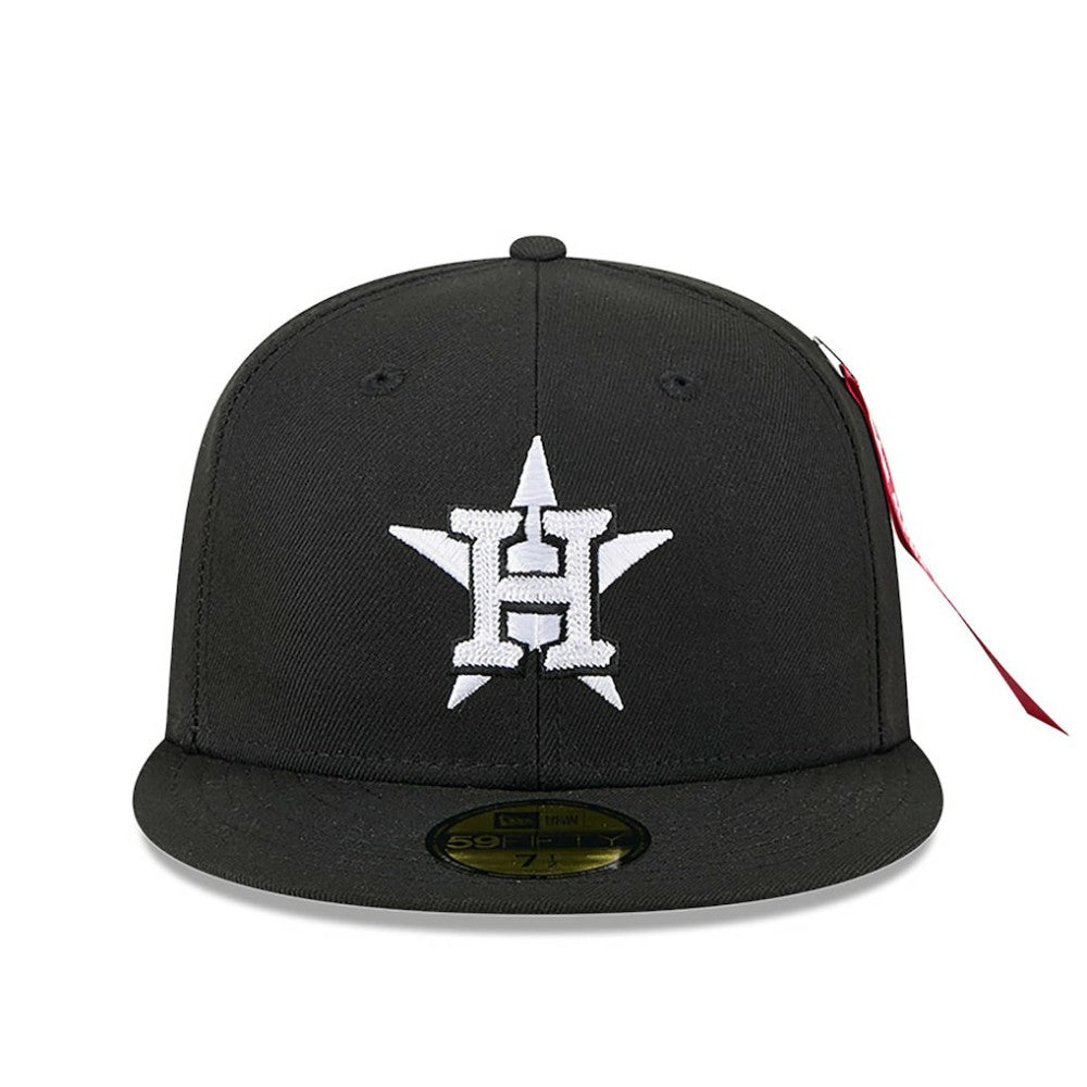 Black Houston Astros New Era x Alpha Industries 59FIFTY Fitted Hat
