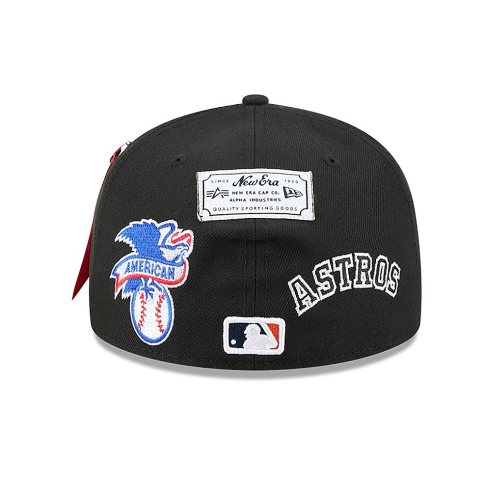 Black Houston Astros New Era x Alpha Industries 59FIFTY Fitted Hat