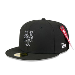 Black New York Mets New Era x Alpha Industries 59FIFTY Fitted Hat