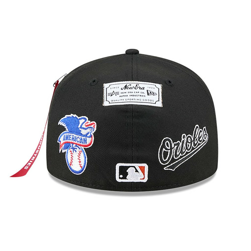 Black Baltimore Orioles New Era x Alpha Industries 59FIFTY Fitted Hat