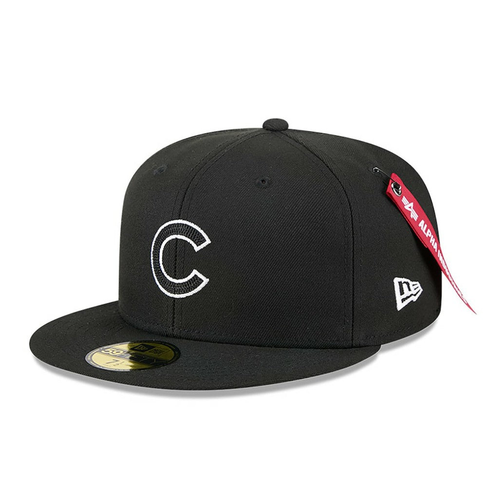Black Chicago Cubs New Era x Alpha Industries 59FIFTY Fitted Hat