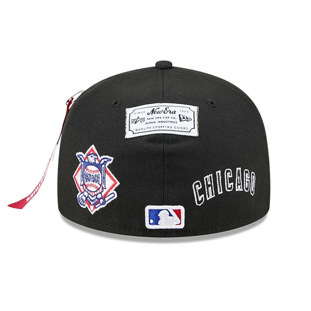 Black Chicago Cubs New Era x Alpha Industries 59FIFTY Fitted Hat
