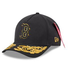 Black Boston Red Sox New Era x Alpha Industries A-Frame 9FORTY Adjustable Hat