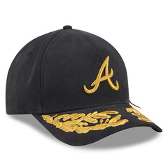 Black Atlanta Braves New Era x Alpha Industries A-Frame 9FORTY Adjustable Hat