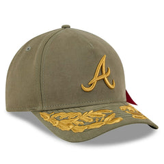 Olive Atlanta Braves New Era x Alpha Industries A-Frame 9FORTY Adjustable Hat