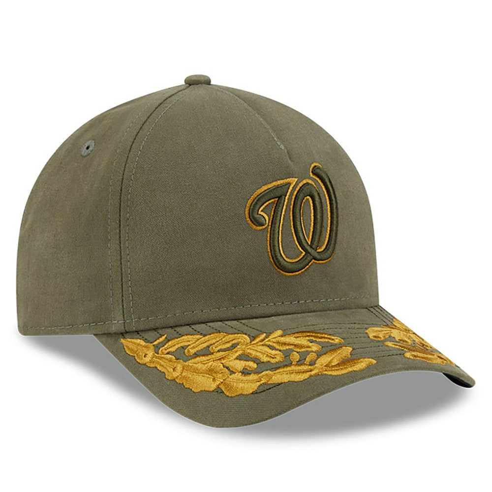 Olive Washington Nationals New Era x Alpha Industries A-Frame 9FORTY Adjustable Hat