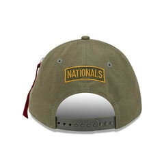 Olive Washington Nationals New Era x Alpha Industries A-Frame 9FORTY Adjustable Hat