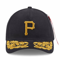 Black Pittsburgh Pirates New Era x Alpha Industries A-Frame 9FORTY Adjustable Hat