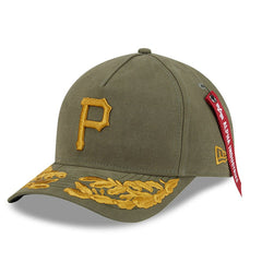 Olive Pittsburgh Pirates New Era x Alpha Industries A-Frame 9FORTY Adjustable Hat
