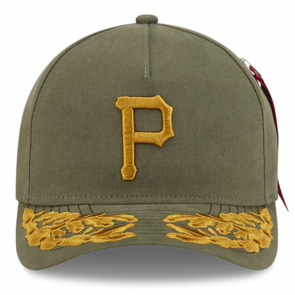 Olive Pittsburgh Pirates New Era x Alpha Industries A-Frame 9FORTY Adjustable Hat
