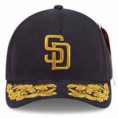 Black San Diego Padres New Era x Alpha Industries A-Frame 9FORTY Adjustable Hat