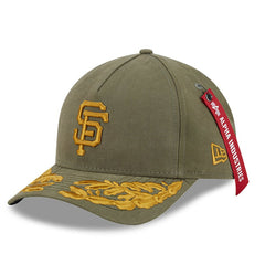 Olive San Francisco Giants New Era x Alpha Industries A-Frame 9FORTY Adjustable Hat