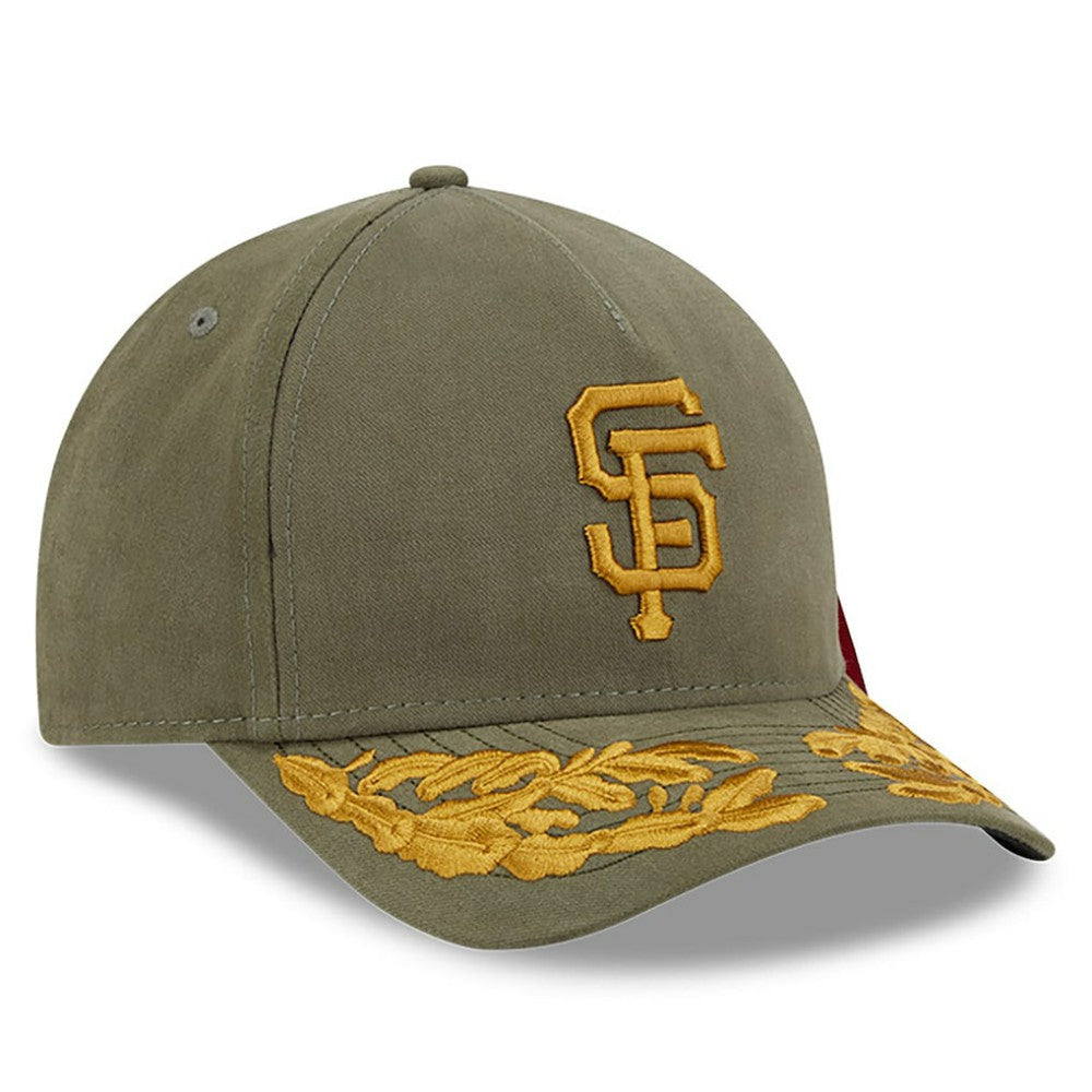Olive San Francisco Giants New Era x Alpha Industries A-Frame 9FORTY Adjustable Hat