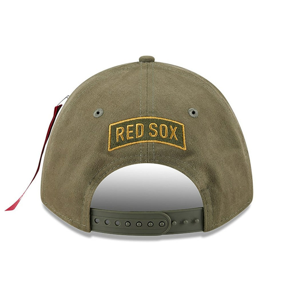 Olive Boston Red Sox New Era x Alpha Industries A-Frame 9FORTY Adjustable Hat