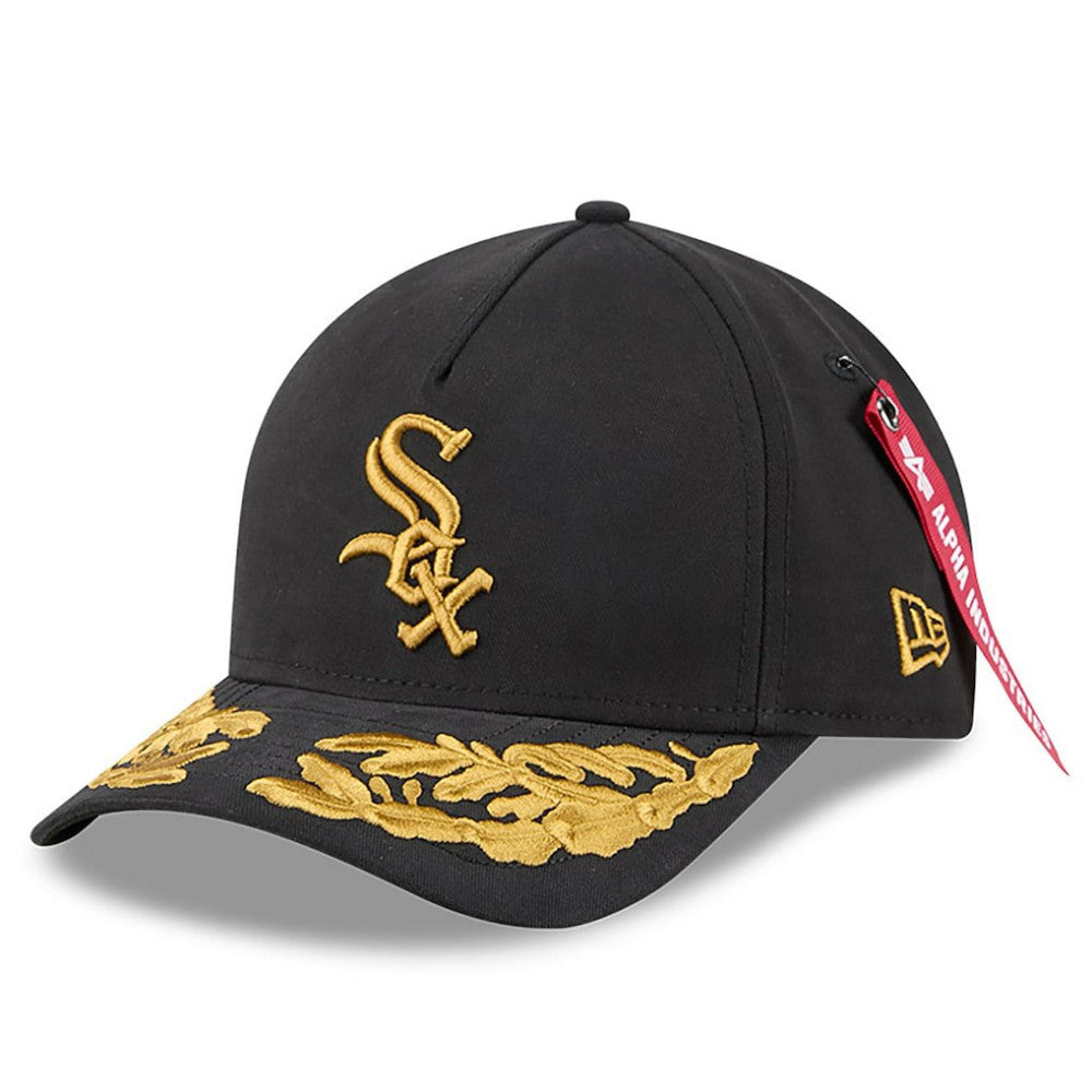 Black Chicago White Sox New Era x Alpha Industries A-Frame 9FORTY Adjustable Hat