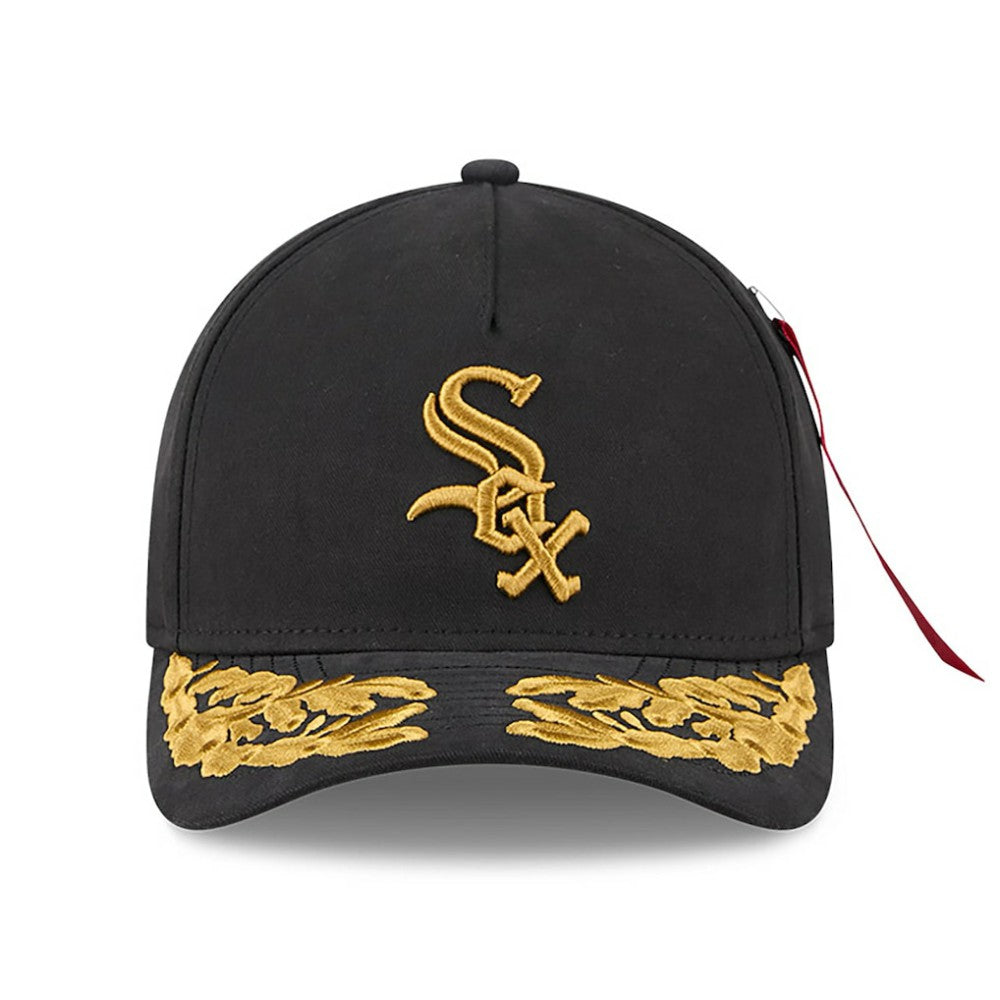 Black Chicago White Sox New Era x Alpha Industries A-Frame 9FORTY Adjustable Hat