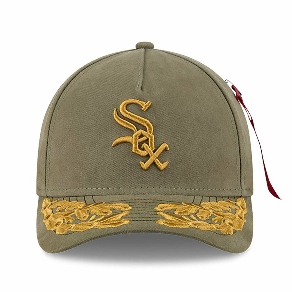 Olive Chicago White Sox New Era x Alpha Industries A-Frame 9FORTY Adjustable Hat