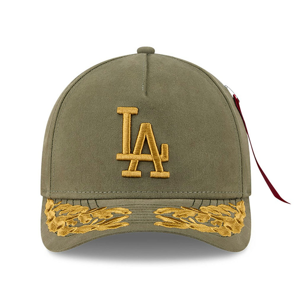 Olive Los Angeles Dodgers New Era x Alpha Industries A-Frame 9FORTY Adjustable Hat