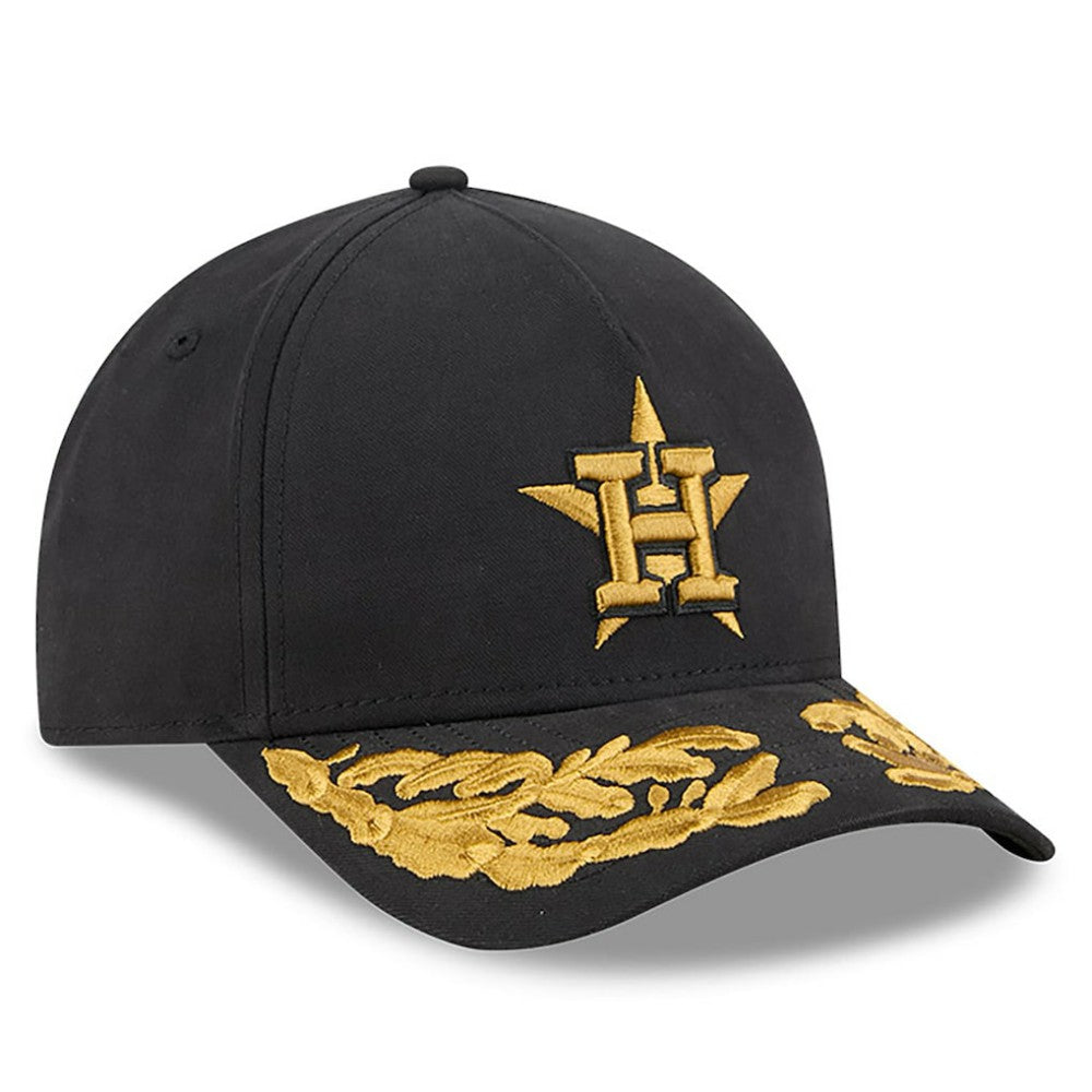 Black Houston Astros New Era x Alpha Industries A-Frame 9FORTY Adjustable Hat