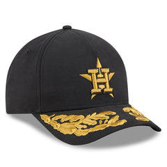 Black Houston Astros New Era x Alpha Industries A-Frame 9FORTY Adjustable Hat