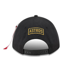 Black Houston Astros New Era x Alpha Industries A-Frame 9FORTY Adjustable Hat